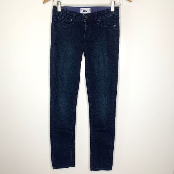 PAIGE Skyline Skinny Jeans in Indigo Sz 25 - Picture 2 of 9